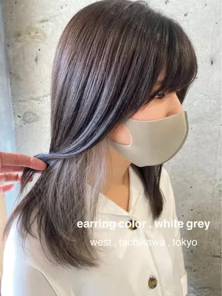セミロング カラー 竹嶌 健吾のヘアスタイル