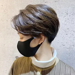 ショート カラー 久保 敏之のヘアスタイル