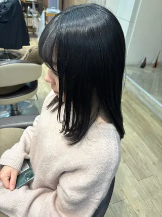 ミディアム ゆうこ🍀髪質改善/ ストレート/艶カラーのヘアスタイル