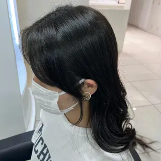 ミディアム 【センターパート/ マッシュ】ryokaのヘアスタイル