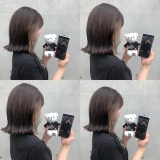 ミディアム カラー 推しカラー✨ オタク美容師ユウカのヘアスタイル