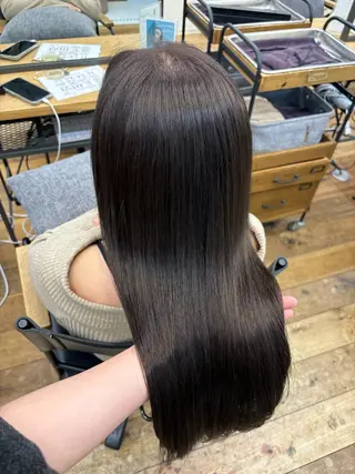 ロング カラー よこやま なぎさのヘアスタイル