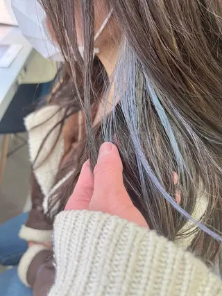 ミディアム カラー ヘアアレンジ ボブ｜韓国｜美髪矯正 ｜amika🌙のヘアスタイル