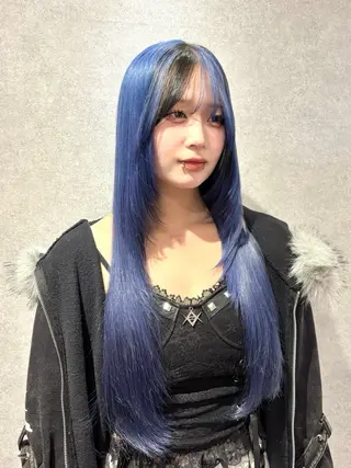 ロング カラー ハイトーン/ウルフ/ レイヤー/Asukaのヘアスタイル