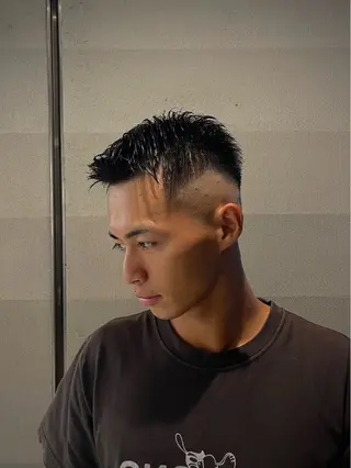 ショート カラー パーマ メンズ 【再現性120%】 🔥龍也リュウヤ🔥のヘアスタイル