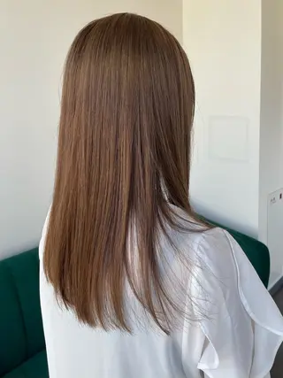 ミディアム カラー 艶カラー🌙縮毛矯正 /ボブ【Reina】のヘアスタイル