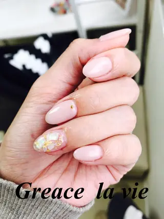 ミディアム カラー パーマ ヘアアレンジ キッズ ネイル マツエク・マツパ Greace la vie所属・Greace  la vieのネイルデザイン