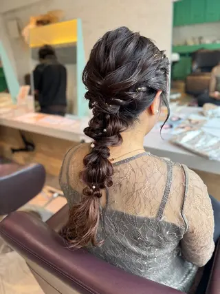 ロング ヘアアレンジ 平川 沙季のヘアスタイル