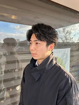 ショート パーマ メンズ Hair  create Mano所属・堀一樹/ メンズヘア/パーマのヘアスタイル