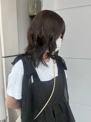 ミディアム カラー niko RINKAのヘアスタイル