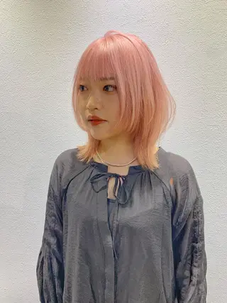 ミディアム ハイトーンNo.1✨ パーマ✨イマイタツヤのヘアスタイル