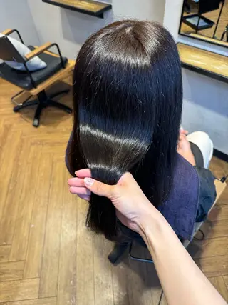 セミロング Rena/メンズヘア /ワンホンヘアのヘアスタイル