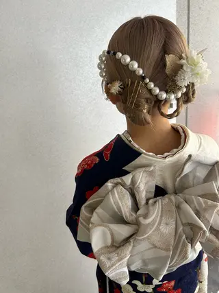 セミロング Delight ヘアメイク着付けのヘアスタイル