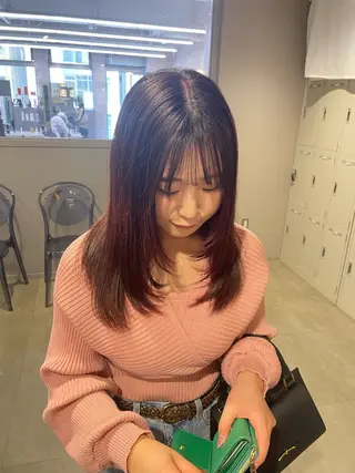 ロング カラー ヘアアレンジ 💗横浜美容室 💗HARUNAのヘアスタイル