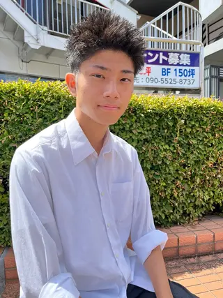 ショート メンズ キッズ メンズパーマの達人 🌟川内絵人のヘアスタイル