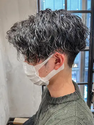 ショート パーマ メンズ amie高崎所属・高崎メンズパーマ 髪質改善TAKEのヘアスタイル