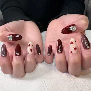 ネイル RIEKO🍒 ワンホン♡推しネイルのネイルデザイン