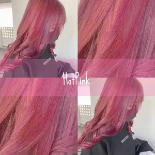ロング カラー ヘアアレンジ 💕ブリーチ/ヘアメ 🎀YUUKAのヘアスタイル