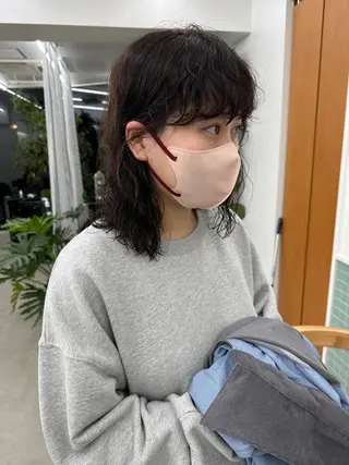 ミディアム パーマ キッズ ボブ/レイヤー/ケア パーマ/リュウタのヘアスタイル