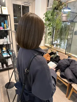 ミディアム カラー REINA☁️透明感 カラー/ぷつっと♡のヘアスタイル