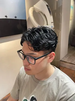 パーマ メンズ MOEKA🌺レディ ースカットモデルのヘアスタイル