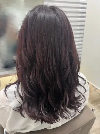 セミロング 【北千住】🌈韓国風 レイヤー✨小顔カットのヘアスタイル