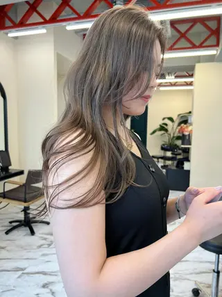 ロング カラー ヘアアレンジ 髪質改善/縮毛矯正 鈴木裕介のヘアスタイル