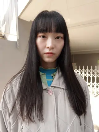 ミディアム カラー パーマ CEINE【セーヌ】 三軒茶屋のヘアスタイル