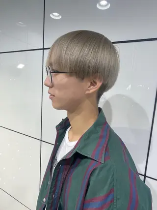 ショート カラー メンズ ‪るか/‪透明感 カラー/アレンジのヘアスタイル