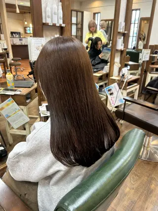 ロング カラー 徳 永のヘアスタイル