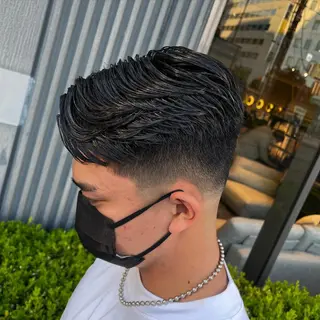 ショート メンズ &CREW スタッフのヘアスタイル