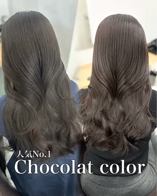 セミロング カラー ブリーチなし/レイヤ ー特化🌈Tommyのヘアスタイル