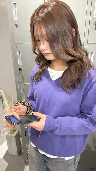 セミロング 【天満1艶髪】潤艶/ 髪質改善🌹釣本竜哉のヘアスタイル