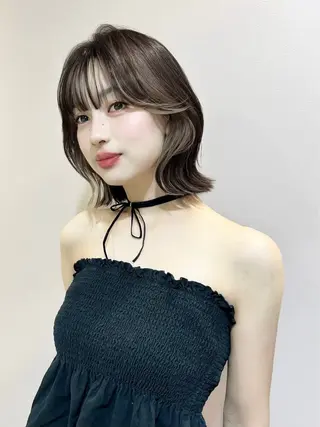 ショート 大宮🤍縮毛矯正 レイヤー🪽なるのヘアスタイル