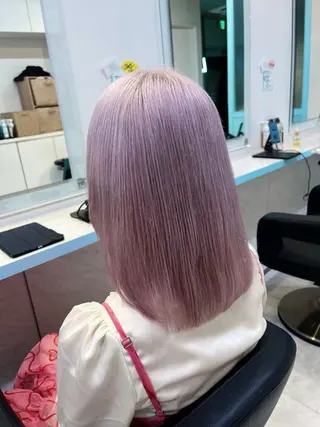 ミディアム カラー ブリーチカラー 🩵MIZUKIのヘアスタイル