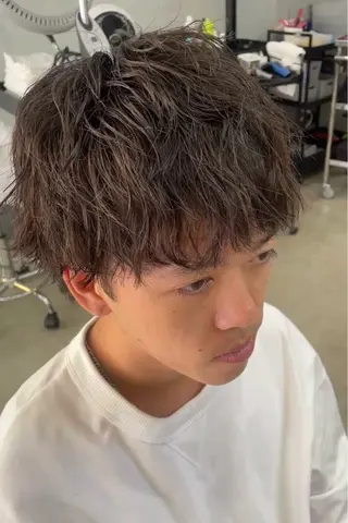 ショート パーマ メンズ メンズ専門サロン wokeのヘアスタイル