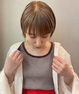 ショート カラー tete nico所属・似合わせ/ヘアカラー nanami🌸のヘアスタイル