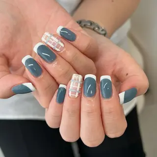 セミロング ネイル マツエク・マツパ REVIA_nail maiのネイルデザイン