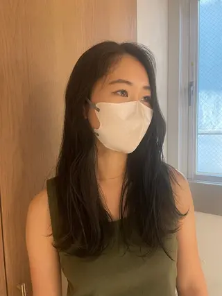 ロング カラー mei｜顔まわり ×透明感カラーのヘアスタイル