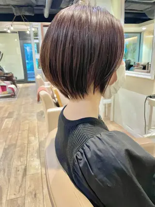 ショート ショート ボブ 梅田 木戸健人のヘアスタイル