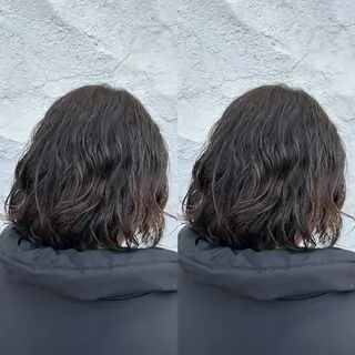 ミディアム レイヤーカット✂️ 若葉のヘアスタイル