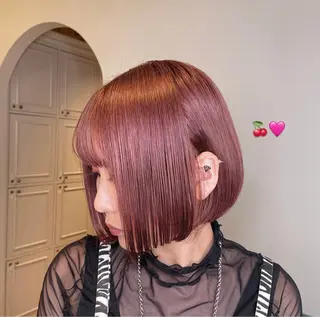 ショート カラー ハイトーン/透明感 カラー/下出有沙のヘアスタイル