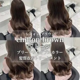 カラー 🤍透明感ブラウン himi🤍のヘアスタイル