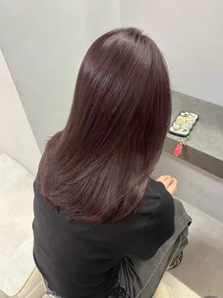 ミディアム カラー Hair atelier oz 桑野店所属・七海 優羽のヘアスタイル