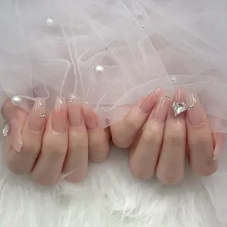 ネイル Ris🎀吹田ネイル ワンホン/ちゅるんのネイルデザイン