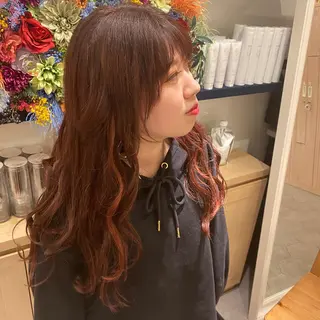 ロング しもかわ かほのヘアスタイル