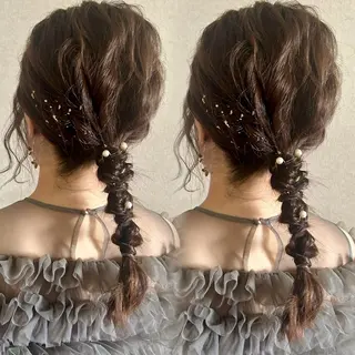 セミロング ヘアアレンジ Ailes hair /菊地穂果のヘアスタイル