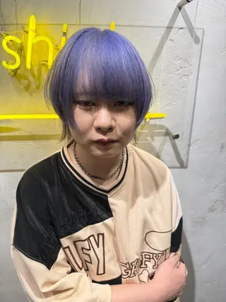 ショート カラー メンズ kanta 梅田 韓国ハイトーンのヘアスタイル