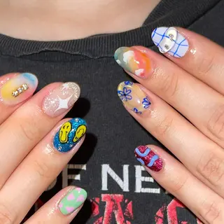 ネイル 8113 海外/y2k/韓国のネイルデザイン