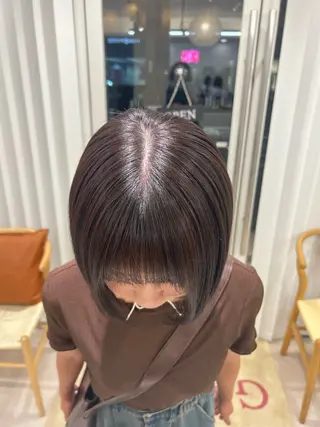 ミディアム カラー 艶カラー/透明感 /ヒグチアオイのヘアスタイル